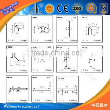 NEW ARRIVAL! aluminum extruded 6063 t5 profile for building materials like skirting profile