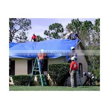 33 'x46' BLUE Polyethyle ROOFING CONTRACTORS HURRICANE TARPS FOR Temporary Roofing Tarps photo-3