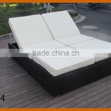 Adjustable Double Lounge Rattan Garden