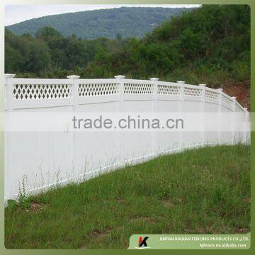 6ftx8ft lattice top PVC privacy fence panel