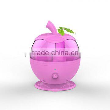 2013 ultrasonic humidifier piezoelectric transducer GL-1156 apple shape with aroma bottle function