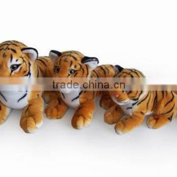 factory wholesale realistic lying brown tiger plush toys soft stuffed animal toys plush jungle animal toy bengal tiger soft toy