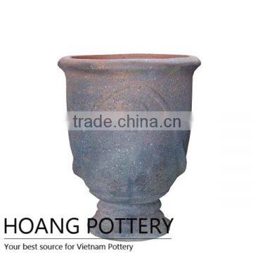 French Urn Oldstone Ceramic Pot / Planter