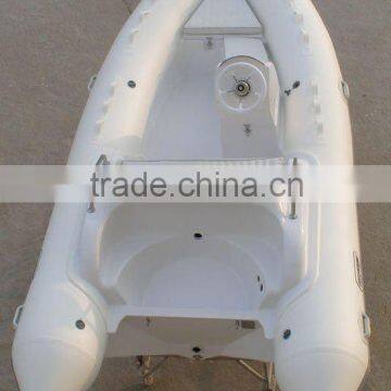 rigid rib fiberglass inflatable motor boat