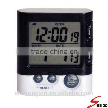 Digital Large LCD timer with clock and date function