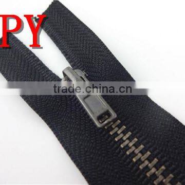 gun metal zipper for jacket