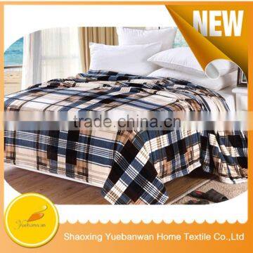 New stripe pattern flannel fleece bed sheet china suppliers