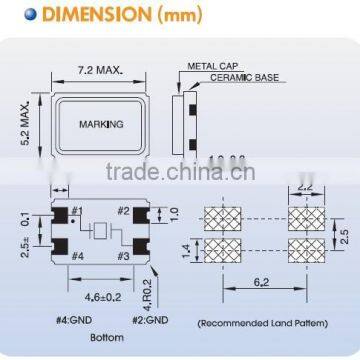 7x5mm SMD Quartz Crystal-Metering photo-2