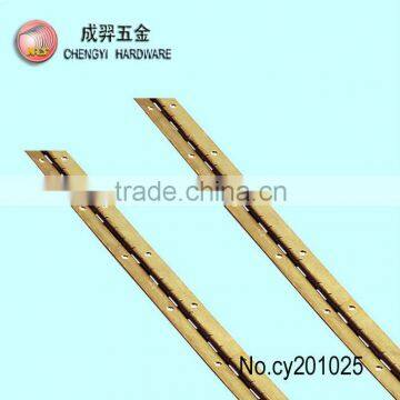 golden color continuous piano hinges