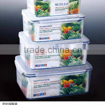 Plastic preservation food container for fresh keeping