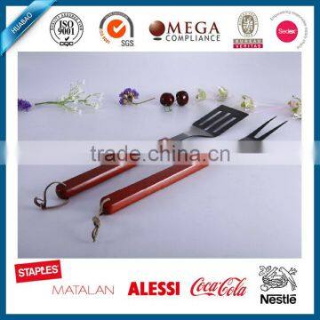 best selling high quality economic barbecue/wooden handle bbq tool set