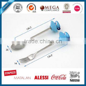 Customized Designs Products Stainless Steel Cutlery With Polyresin Head, 6pcs Cutlery Set Wholesale