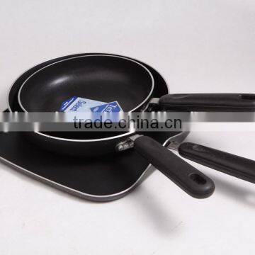 Colorful stainless steel non-stick fry pan