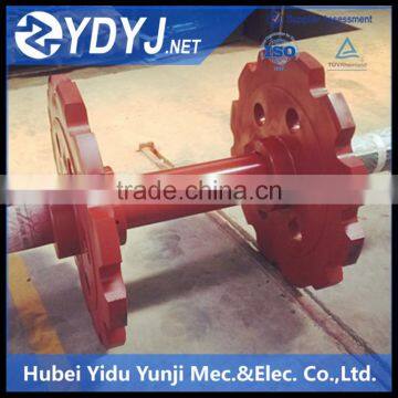 Wear resistance wheel shaft for conveyor system
