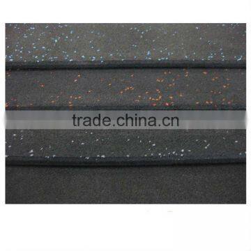 coloured fleck rubber floor tile