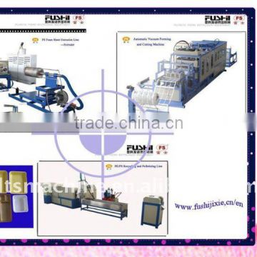 Top quality polystyrene foam food container production line