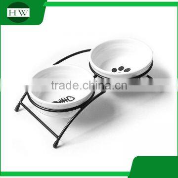 Pet Accessories Eco Anti Slip Ceramic Cat Dog Pet Feeder Water Food Bowl photo-5