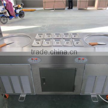 2+10 stainless steel india type fry ice machine