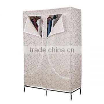 Two Doors Fabric Cloth Wardrobe