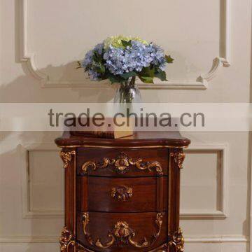 Classical Italy Style Bedroom Set for Teenager, Button Tufted Brown Leather Bedset photo-3