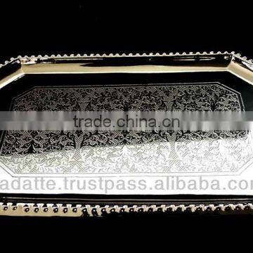 Home Decoration Gift Item Beautiful Handmade Silver Plated Gift Bowl Spoon Set photo-2