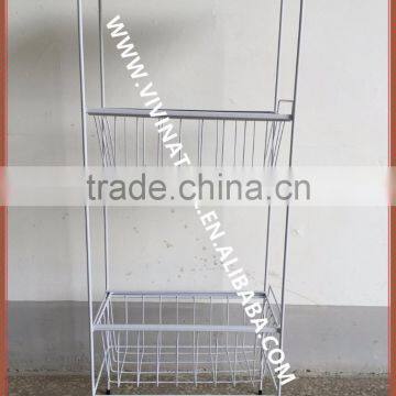 VIVINATURE Metal Drawers Trolley for Kitchen Room photo-3