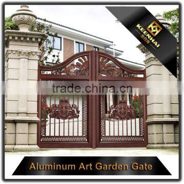 Custom Design Powder Coated Luxury Villa Garden Gate Cast Aluminum Gate