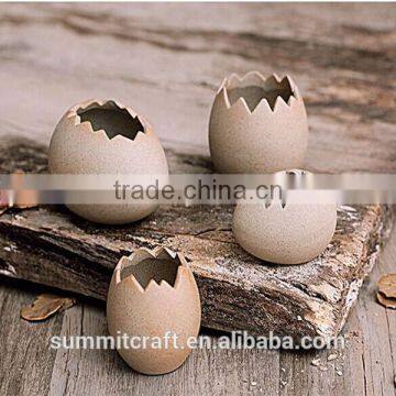Ceramic Egg Shell Decorative Flower Pot Planter photo-2