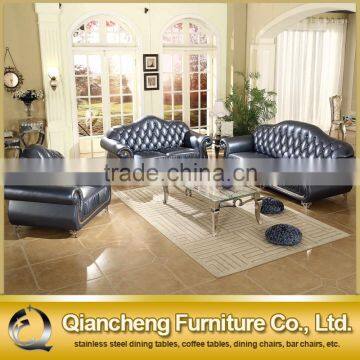 Modern Marble Top Coffee Table 201 Stainless Steel Legs photo-4