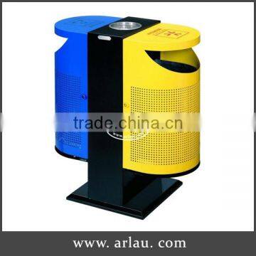 Arlau park metal outdoor rubbish bin