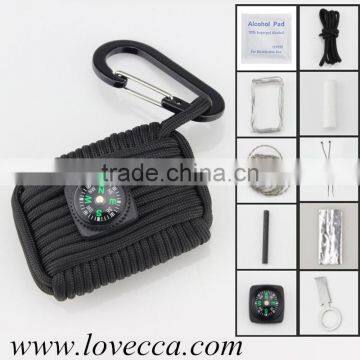 2016 Wholesale Custom Logo Dog Tag Paracord Braided Survival Bracelet With Adjustable Clasp photo-5