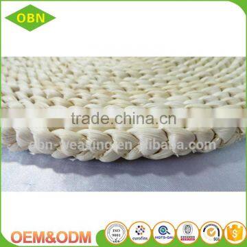 2017 New Design Flaxen Color Custom Wholesale Braided Straw Round Woven Placemats photo-3