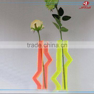 Hot Sale Wholesale Acrylic Clear Green and Black Tall Glass Vases