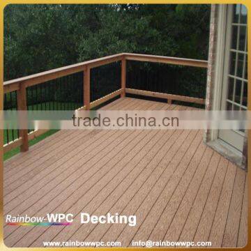 Wood Palstic Composite 140*25mm Wpc Decking Floor photo-3