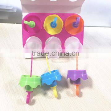 Plastic 6PK Umbrella Shaped Popsicle Molds photo-5