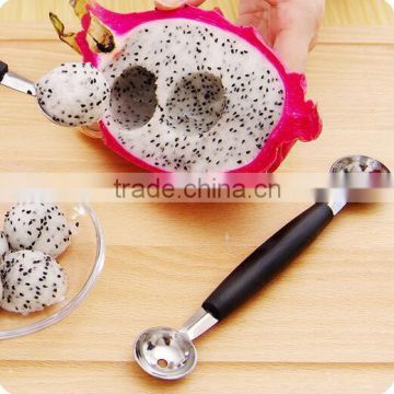 cheap stainless steel fruit scoop melon baller set kitchen tools fruit tool wholesale