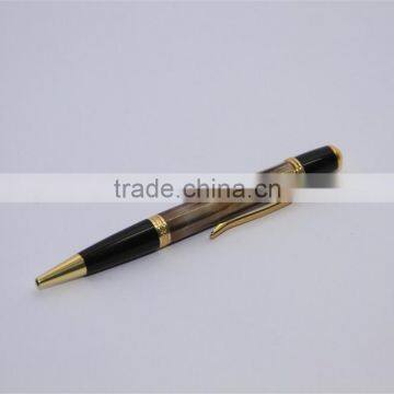 Ballpoint pen buffalo horn and brass