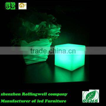 Waterproof LED Cube With RF Remote, Party, Event, Home Decor, Bar, Night Club Accessories