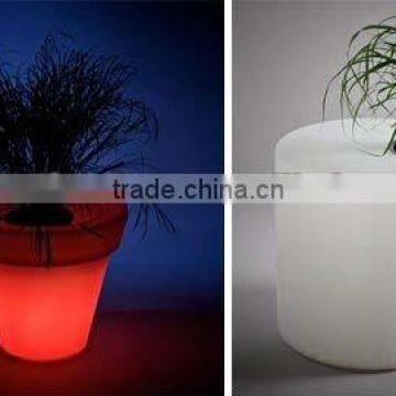 led modern outdoor planter