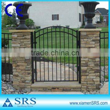 Natural slate cover gate pillars