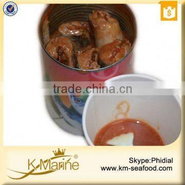 New Processing Easy Open End Canned Fish in Tomato Sauce