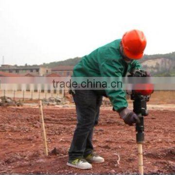 Handheld Petrol Powered Guardrail Fence Vibrating Post Driver Hammer Portable Gasoline Excavator Piling Machine