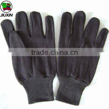 Brown jersey industrial work gloves