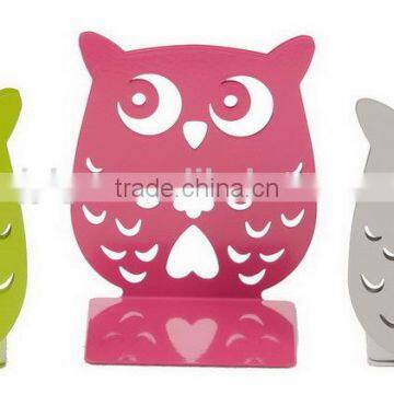 Cute Owl Bookends Metal Library Bookends