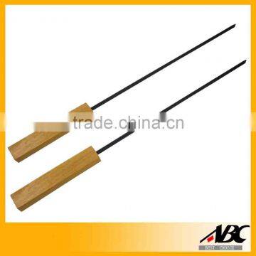 Food Safety Standard Non-Stick Wooden Handle BBQ Skewers