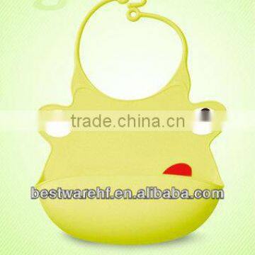 Novelty Cute color silicone baby bib