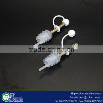 Oil Liquor Wine Free Flow Bottle Pourer Dispenser Spouts With Stainless Steel photo-2