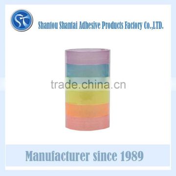 mixed color customized stationery tape for carton sealing