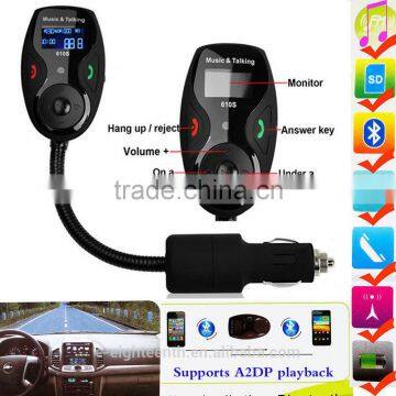 2016 Popular Wireless Bluetooth FM Transmitter Modulator Flexible Car Kit MP3 Player photo-2