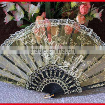 Beautiful and Colorful Plastic Lace Fan photo-4